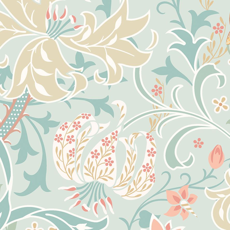 Lirio Colgante Azul Suave